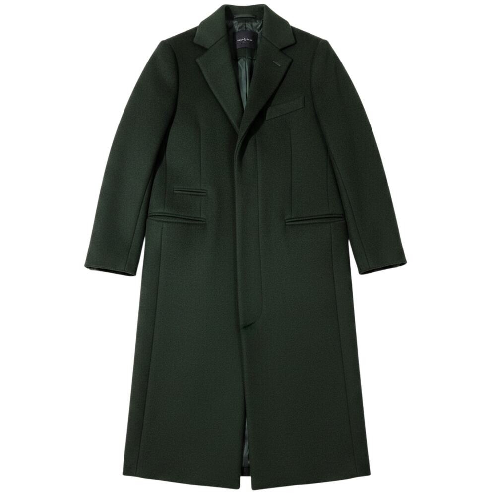 Acne Studios Tailored Green Wool Coat Size EU 32